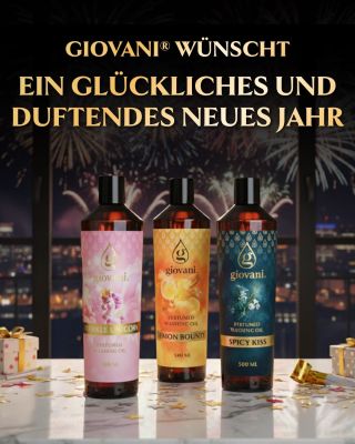 🎉 Giovani® wünscht Ihnen ein frohes und duftendes neues Jahr! 🎆 Möge Ihr Jahr 2026 voller Freude, unvergesslicher Momente...
